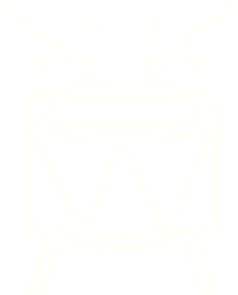 Bir insan tarafından çizilen Davul Tebeşiri Vurma