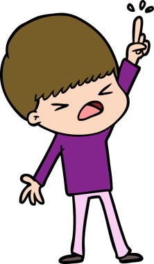 Çizgi film bir insan tarafından çizilmiş stresli adam