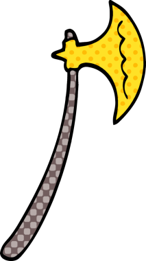 Bir insan tarafından çizilmiş karalama baltası.