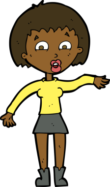 Bir insan tarafından çizilmiş bir karikatür.