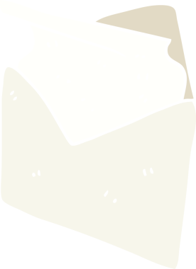 Bir insan tarafından çizilen harfin düz renk çizimi