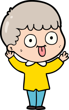 Bir insan tarafından çizilmiş çizgi film adamı.