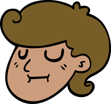 Bir insan tarafından çizilmiş bir kız yüzü karalaması