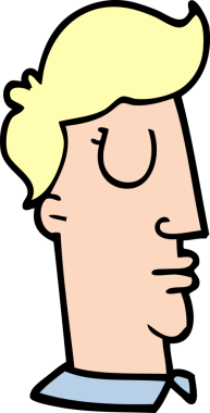 Bir insan tarafından çizilmiş insan kafası.