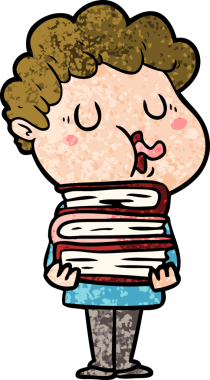 Bir insan tarafından çizilmiş çizgi film şarkıcısı.