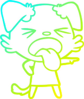 Bir insan tarafından çizilmiş iğrenç bir çizgi film çizimi.