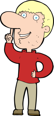 Bir insan tarafından çizilmiş bir fikri olan çizgi film adamı.