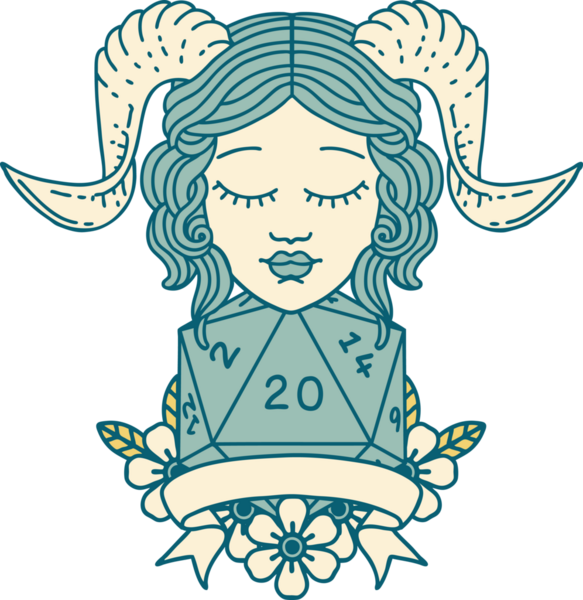 Retro Dövme Biçimi Bir insan tarafından çizilmiş doğal yirmi zar atışıyla düzenleme