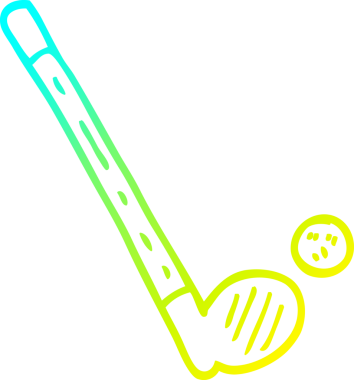 Bir insan tarafından çizilmiş bir golf sopası çizimi.