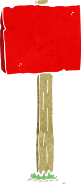 Bir insan tarafından çizilmiş çizgi tabela.