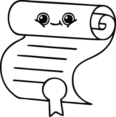 Bir insan tarafından çizilen sözleşmenin çizgi çizimi