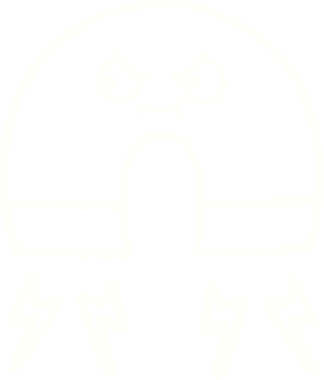 Bir insan tarafından çizilen mıknatıs tebeşiri