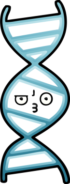 Bir insan tarafından çizilen DNA iplikçiklerinin gölgeli çizimi