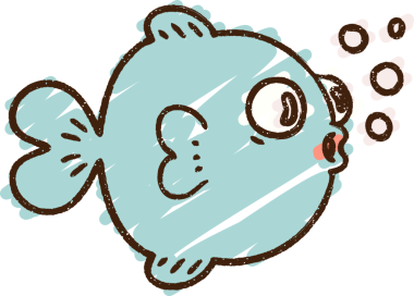 Bir insan tarafından çizilmiş Balık Tebeşiri