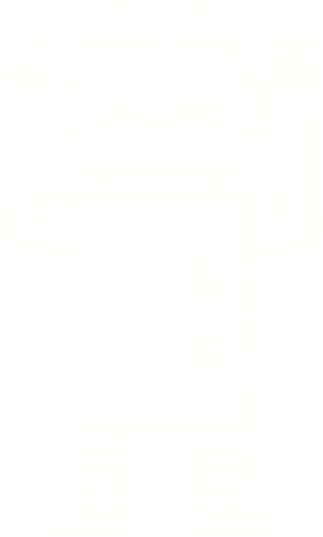 Bir insan tarafından çizilen robot tebeşiri.