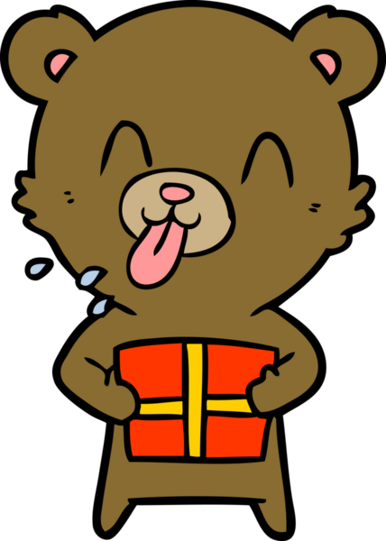 Bir insan tarafından çizilmiş ayı karikatürü çizicisi