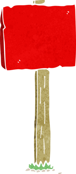 Bir insan tarafından çizilmiş çizgi tabela.