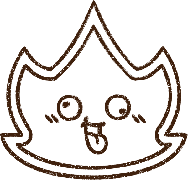 Bir insan tarafından çizilen Ateş Kömürü Çizimi