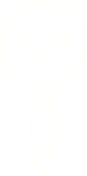 Bir insan tarafından çizilen Büyüteç Tebeşir Çizimi