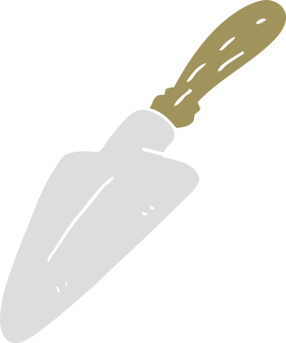 Bir insan tarafından çizilen malanın düz renk çizimi