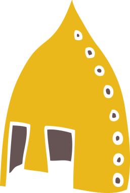 Bir insan tarafından çizilmiş karalama Viking miğferi