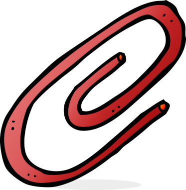 Bir insan tarafından çizilmiş bir ataç.