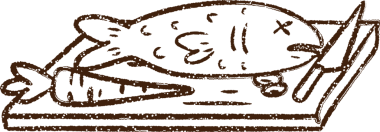 Balık Akşam Kömürü Bir insan tarafından çizilmiş