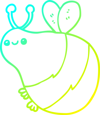 Bir insan tarafından çizilmiş karikatür arısı çizimi