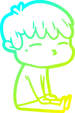 Bir insan tarafından çizilmiş karikatür çizimi.