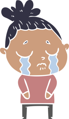 Bir insan tarafından çizilmiş düz renkli karikatür.