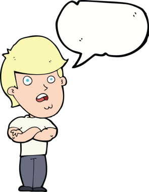 bir insan tarafından çizilmiş bir konuşma balonuyla hayal kırıklığına uğramış bir adam.