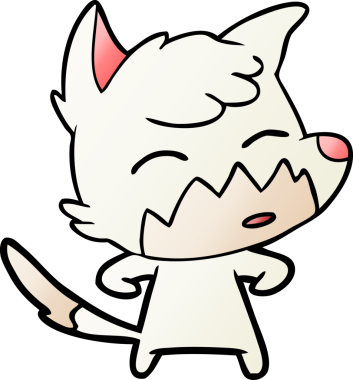 bir insan tarafından çizilmiş tilki çizgi filmi