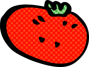 Bir insan tarafından çizilmiş karalama domatesi.