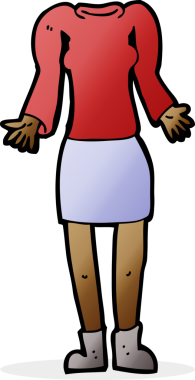 karikatür kadın vücut silkme omuzları (bir insan tarafından çizilen ve eşleştirilen karikatürler)