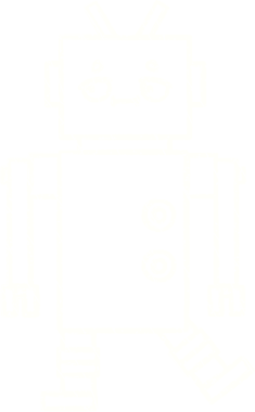 Bir insan tarafından çizilen Çılgın Robot Tebeşiri