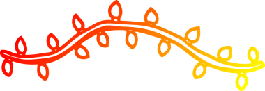 Bir insan tarafından çizilmiş bir çizgi filmin sıcak gradyan çizgisi.