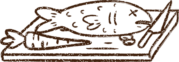 Balık Akşam Kömürü Bir insan tarafından çizilmiş