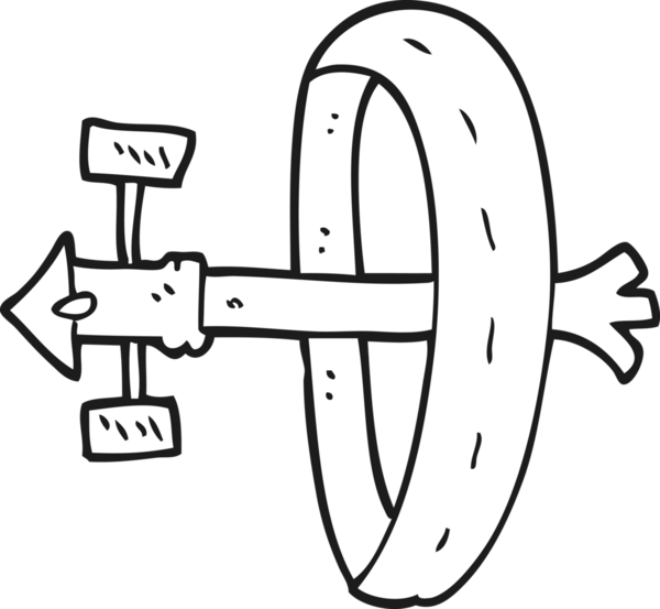 Bir insan tarafından çizilmiş siyah beyaz çizgi film uzay istasyonu