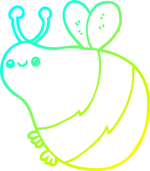 Bir insan tarafından çizilmiş karikatür arısı çizimi