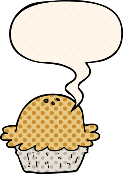 Bir insan tarafından çizilmiş çizgi roman tarzında konuşma baloncuğu olan çizgi film pastası.