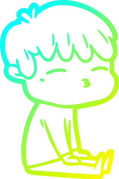 Bir insan tarafından çizilmiş karikatür çizimi.