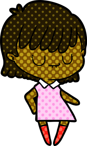 Bir insan tarafından çizilmiş karikatür kadın.