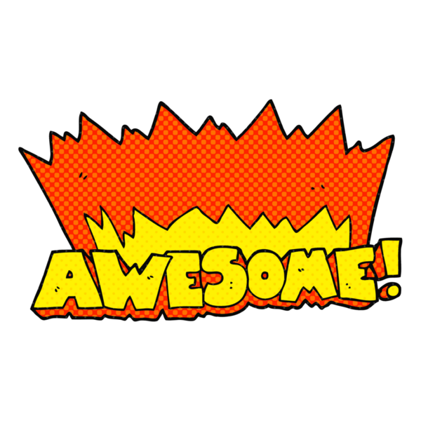 Bir insan tarafından çizilmiş harika el yazması çizgi roman tarzı bir sembol.