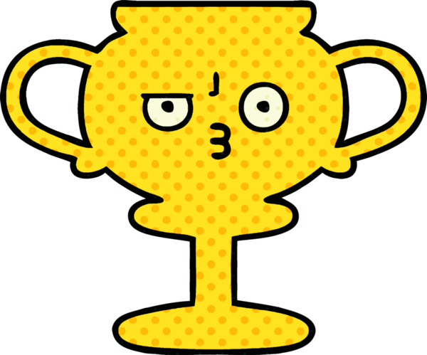 Bir insan tarafından çizilmiş bir kupanın çizgi romanı.