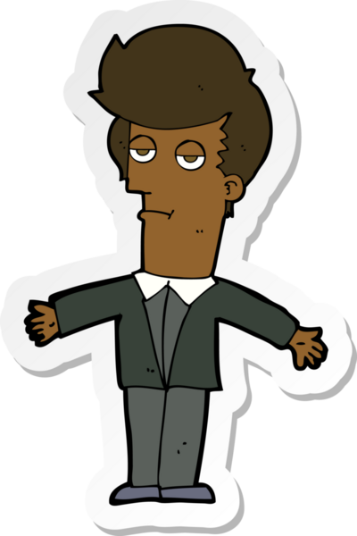 Bir insan tarafından çizilmiş sıkılan bir çizgi filmin çıkartması.