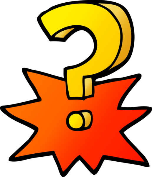 bir insan tarafından çizilmiş vektör gradyan çizim soru işareti