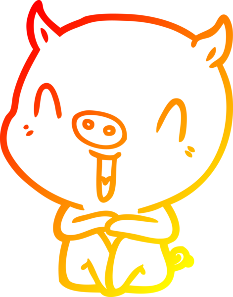 Bir insan tarafından çizilmiş mutlu bir çizgi film çizimi.