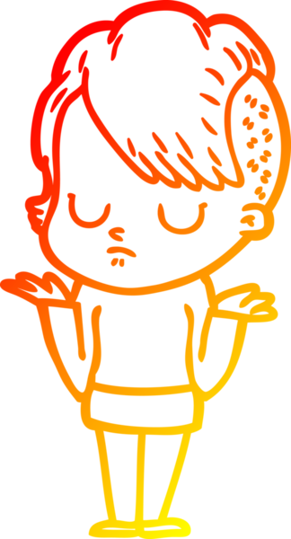 Bir insan tarafından çizilmiş bir karikatür kadın çizimi