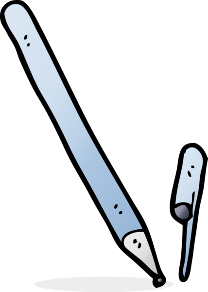 Bir insan tarafından çizilmiş karikatür kalem.