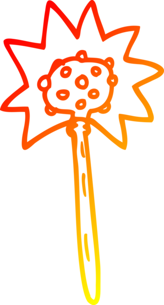 Bir insan tarafından çizilmiş bir karikatür çekicinin sıcak çizgi çizimi